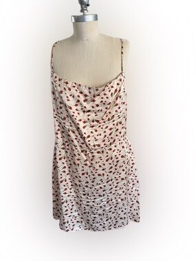 Reformation Women’s Dress Ivory/ Cream Floral Slip Spaghetti Strap Mini Rose. 12